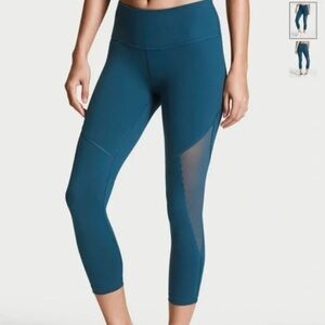 Victoria’s Secret work out set Gray Hoodie size XS and Blue Knockout Capri S